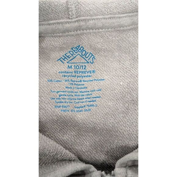 There Abouts Girls Size Medium (10/12) Grey Full Zip Sweatshirt Hoodie - Picture 7 of 8